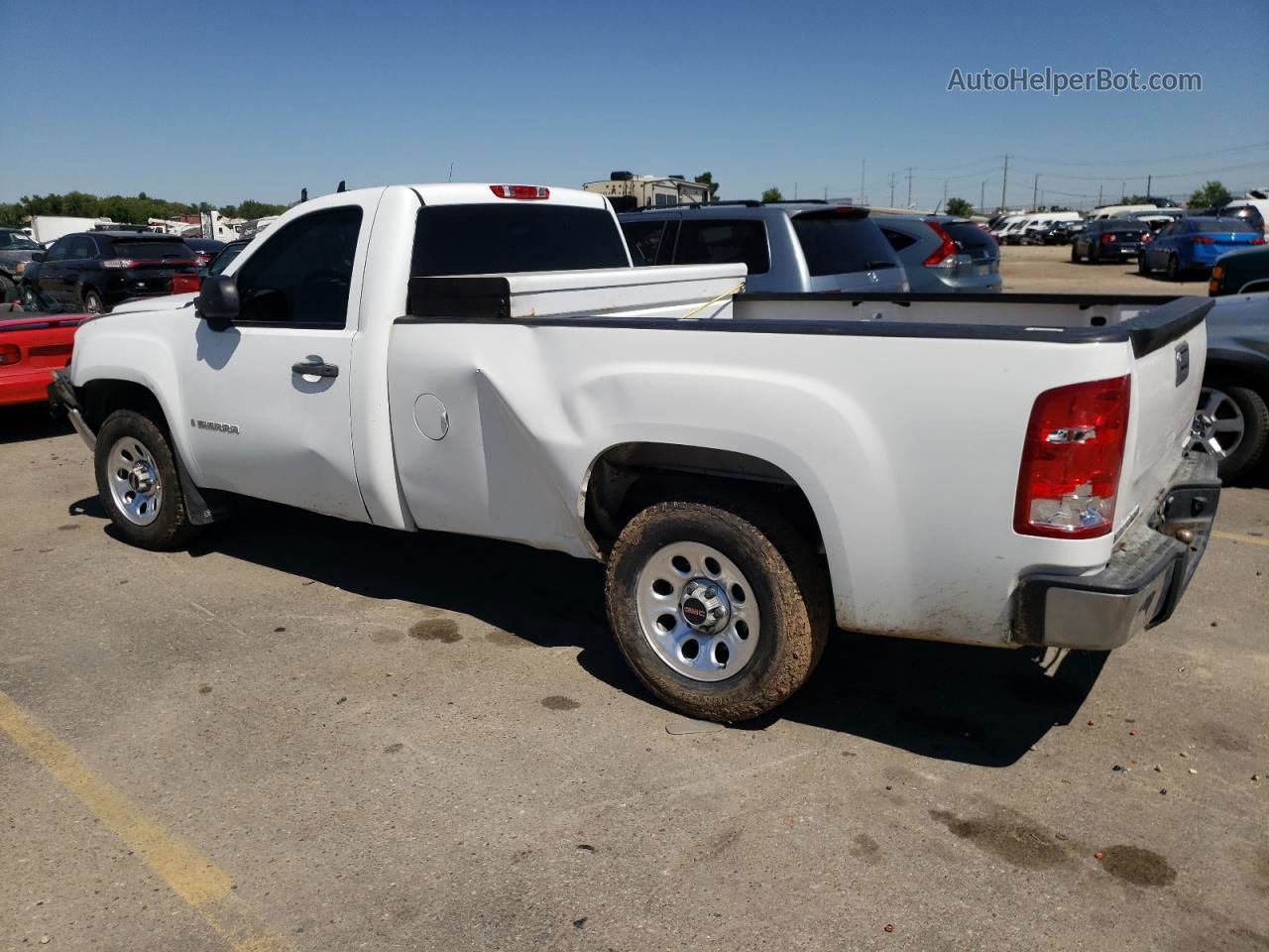 2008 Gmc Sierra C1500 White vin: 1GTEC14X48Z308466