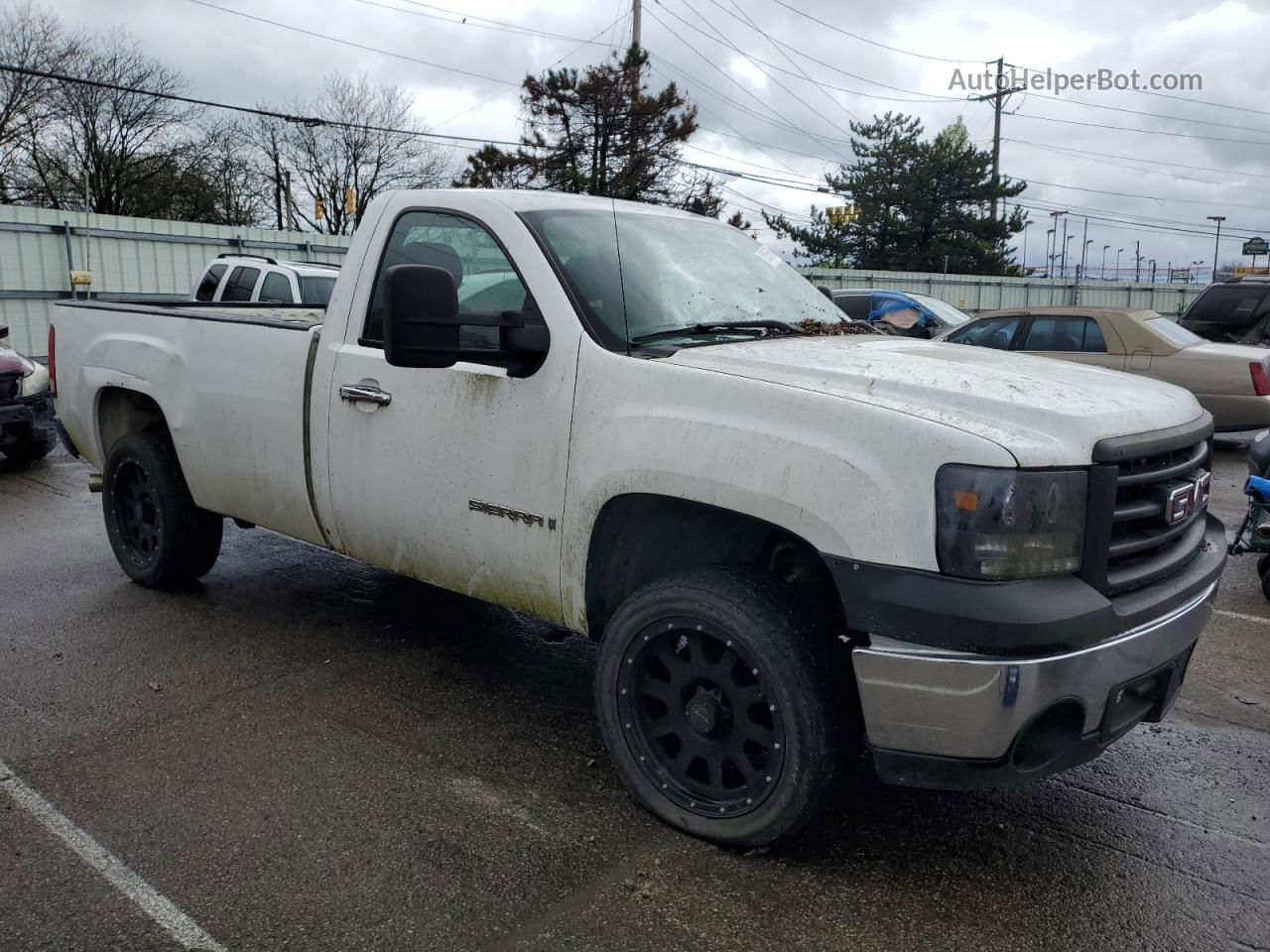 2008 Gmc Sierra C1500 White vin: 1GTEC14X58Z326085