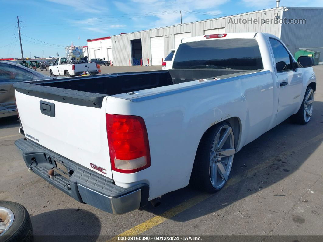 2008 Gmc Sierra 1500 Work Truck White vin: 1GTEC14X88Z215210