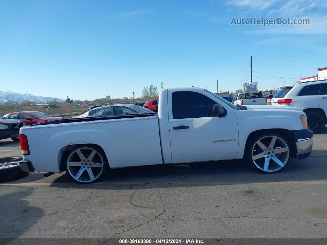 2008 Gmc Sierra 1500 Work Truck White vin: 1GTEC14X88Z215210