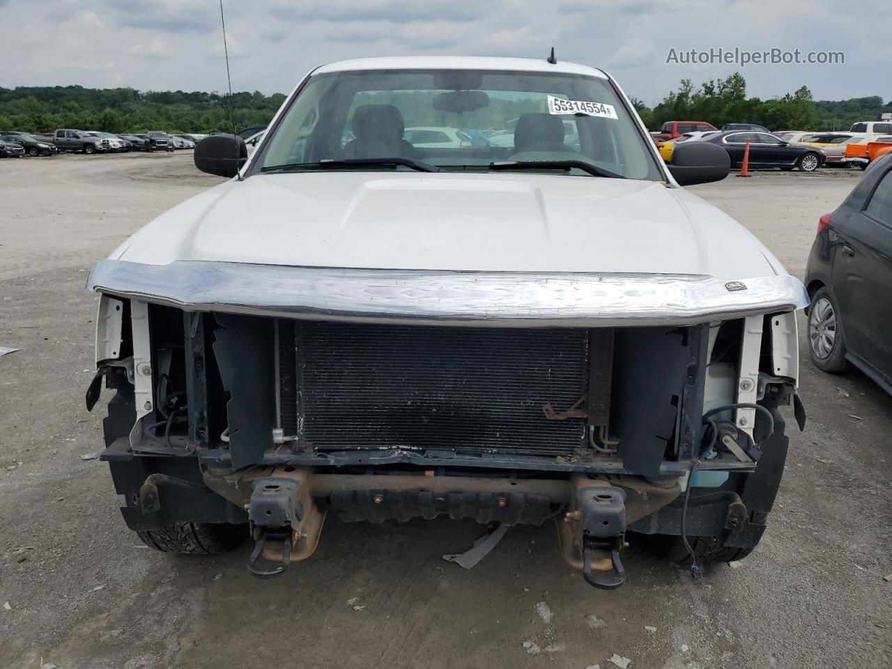 2008 Gmc Sierra C1500 White vin: 1GTEC14X98Z205236