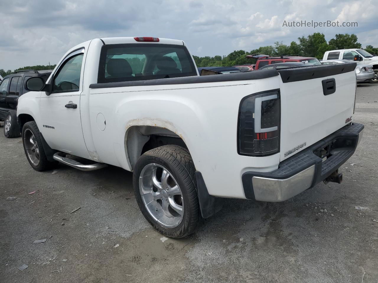 2008 Gmc Sierra C1500 White vin: 1GTEC14X98Z205236