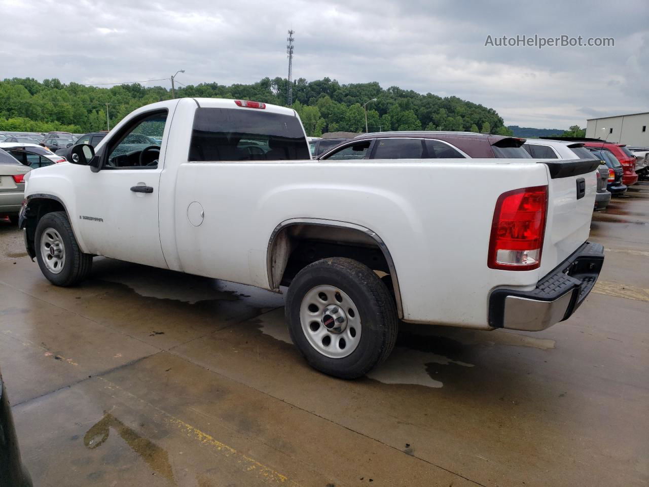 2008 Gmc Sierra C1500 White vin: 1GTEC14X98Z243677