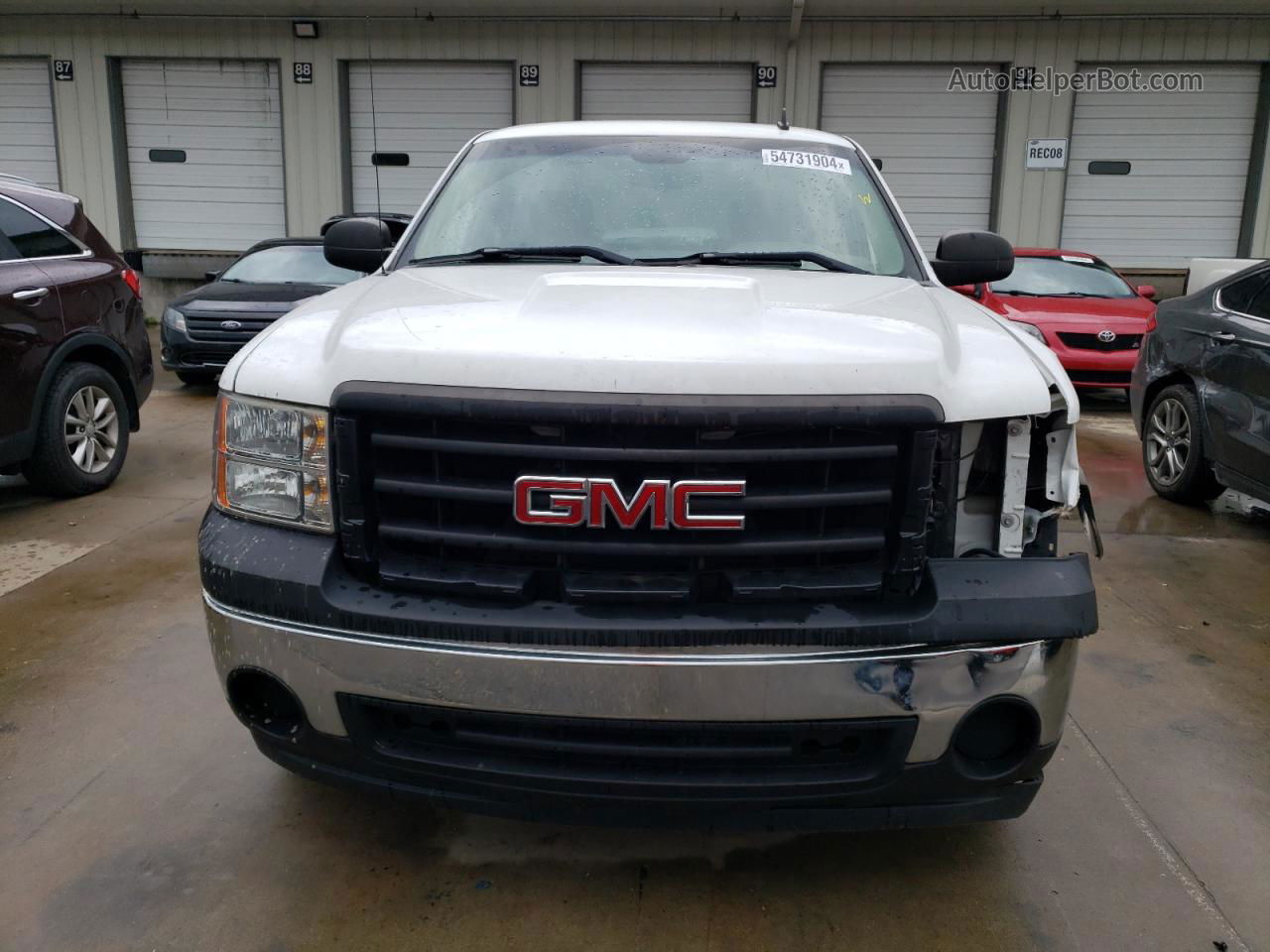 2008 Gmc Sierra C1500 White vin: 1GTEC14X98Z243677