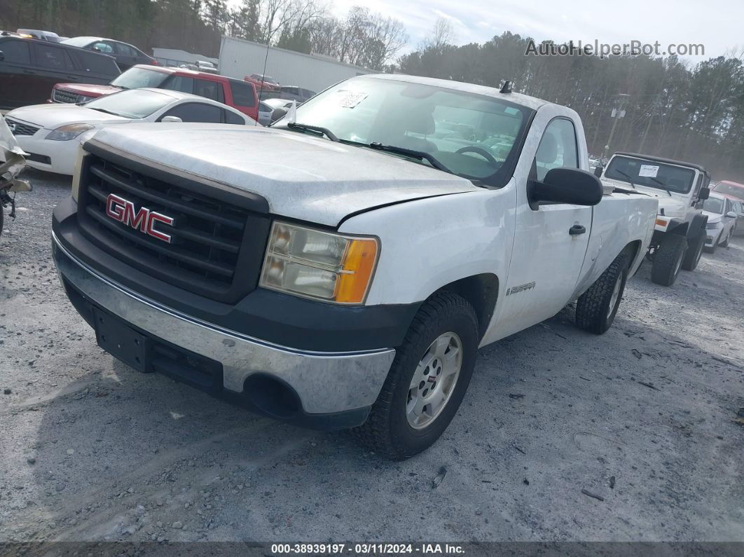 2008 Gmc Sierra 1500 Work Truck White vin: 1GTEC14XX8Z136878