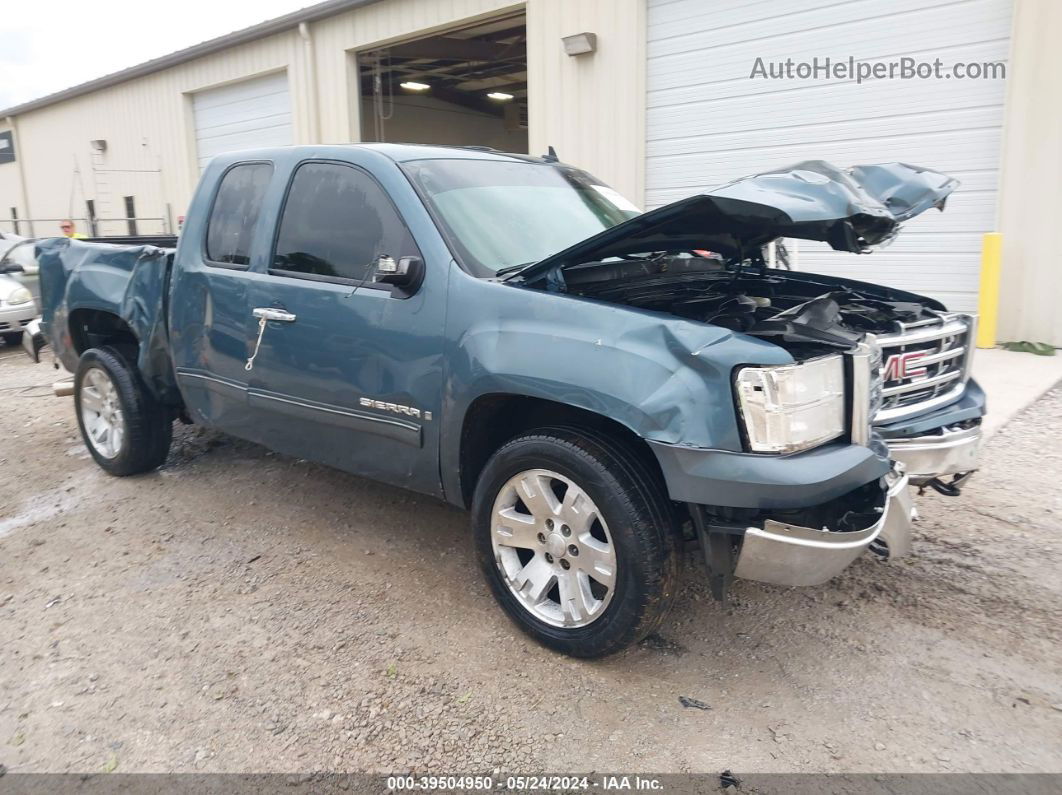 2007 Gmc Sierra 1500 Sle2 Light Blue vin: 1GTEC19097Z508074