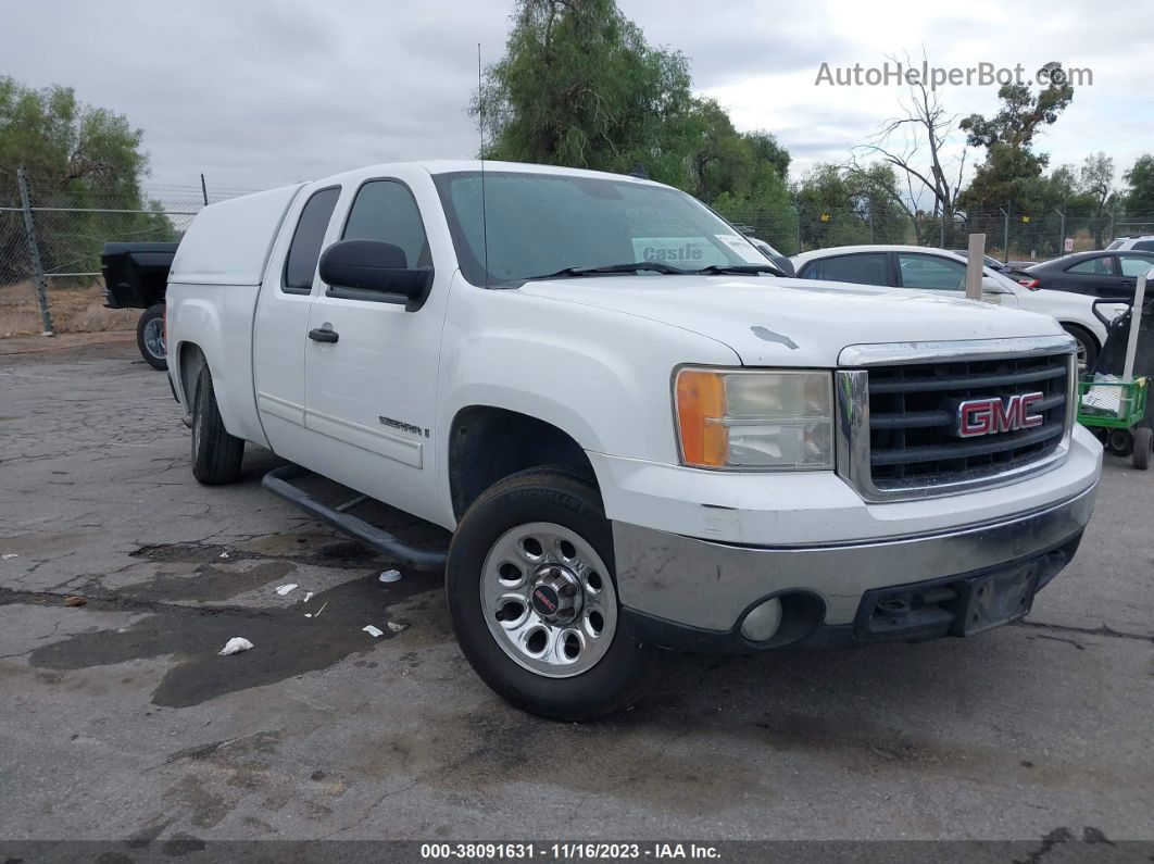 2007 Gmc Sierra 1500 Sle1 White vin: 1GTEC190X7Z524672