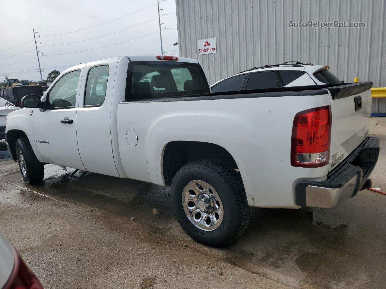 2008 Gmc Sierra C1500 White vin: 1GTEC19C18Z118601