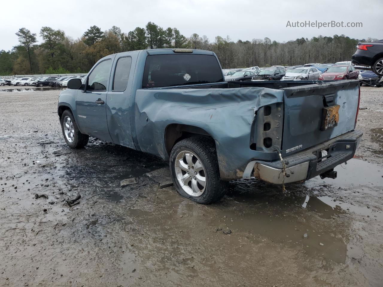 2008 Gmc Sierra C1500 Blue vin: 1GTEC19J38Z152893