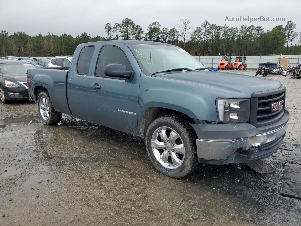 2008 Gmc Sierra C1500 Blue vin: 1GTEC19J38Z152893