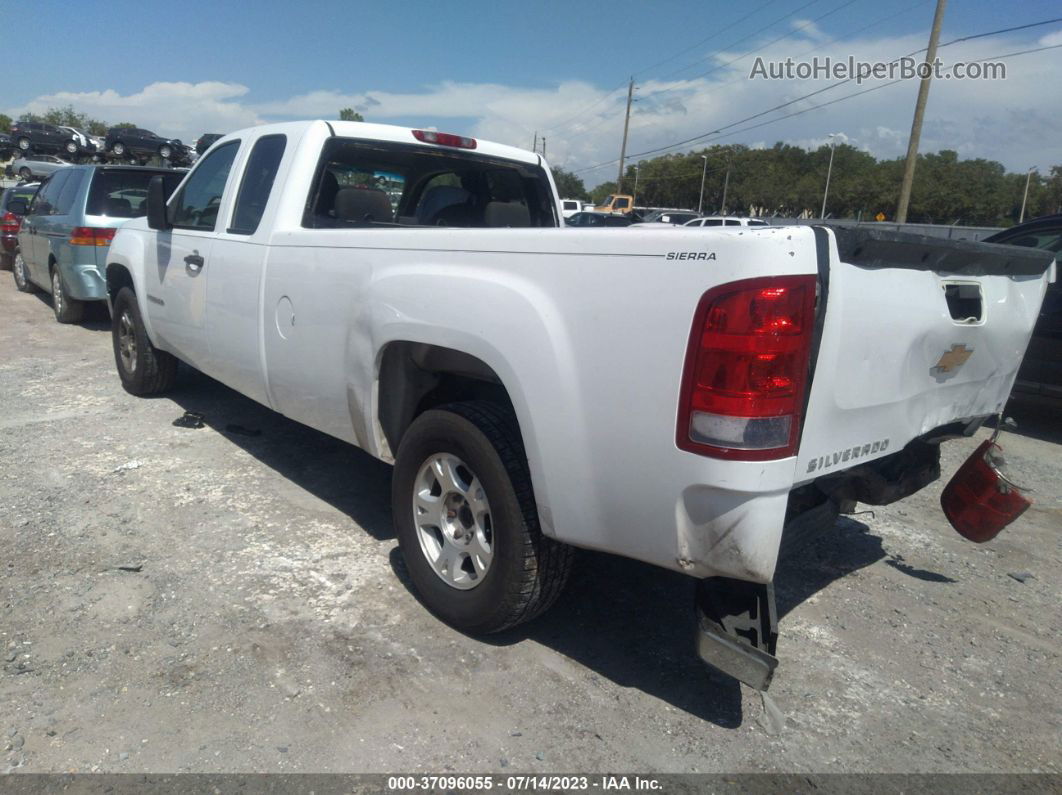 2007 Gmc Sierra 1500 Work Truck White vin: 1GTEC19J67E590717