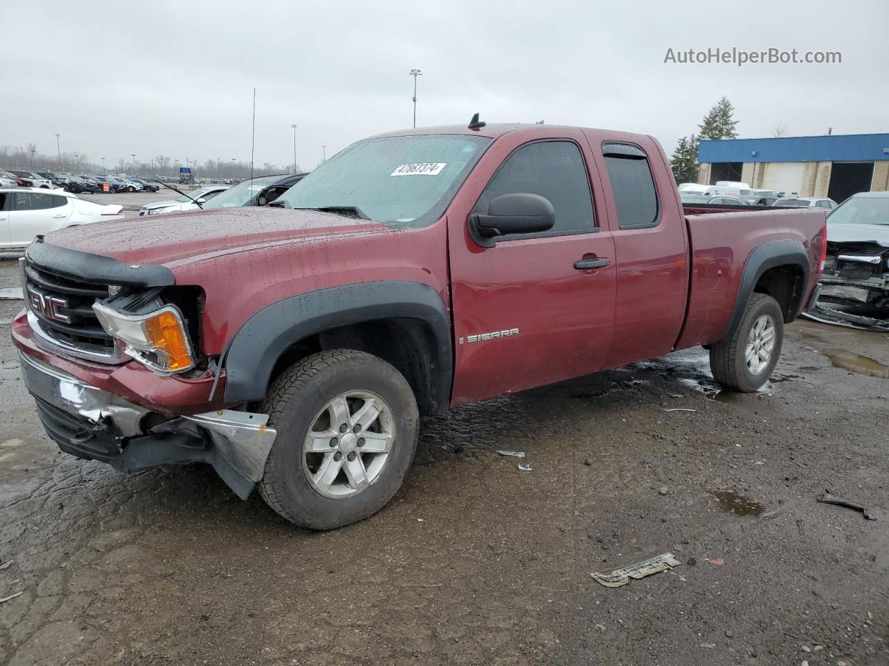 2008 Gmc Sierra C1500 Burgundy vin: 1GTEC19JX8Z253090