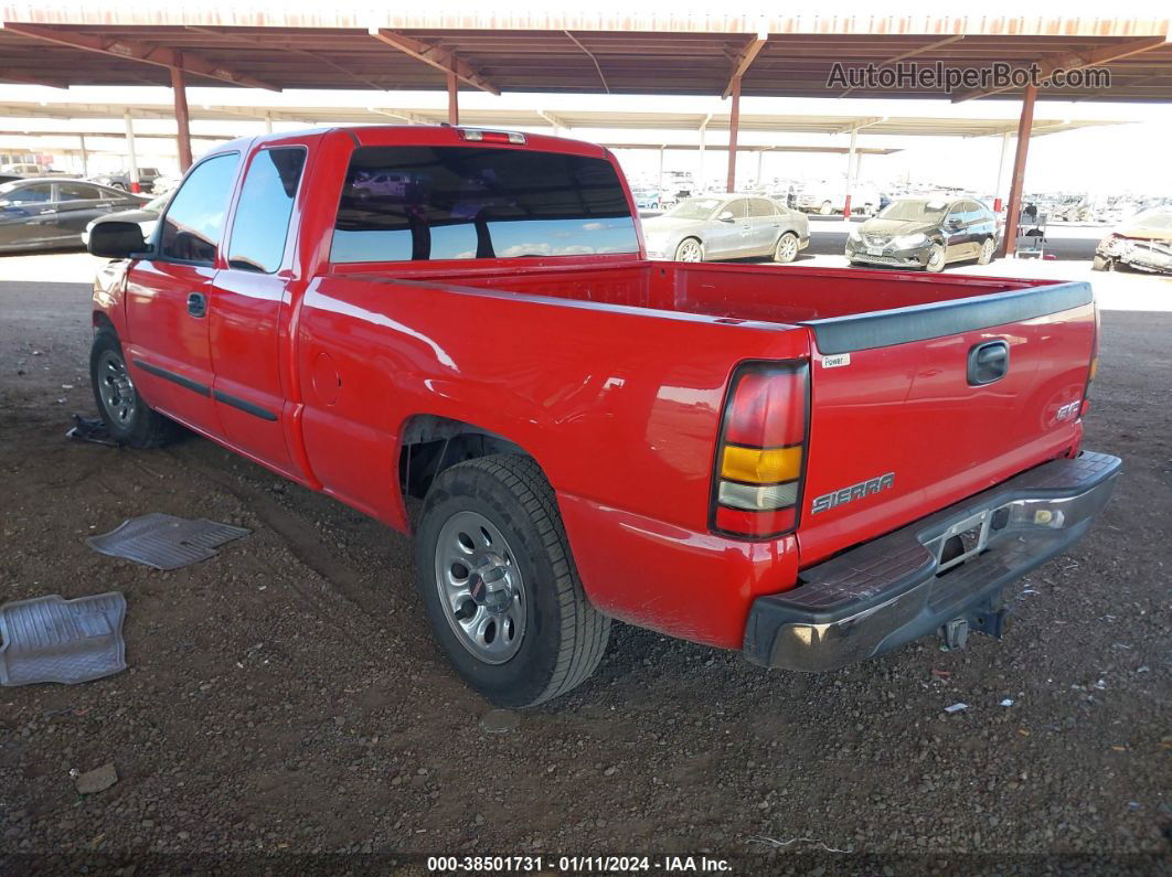 2007 Gmc Sierra 1500 Classic Sl Red vin: 1GTEC19VX7Z190588