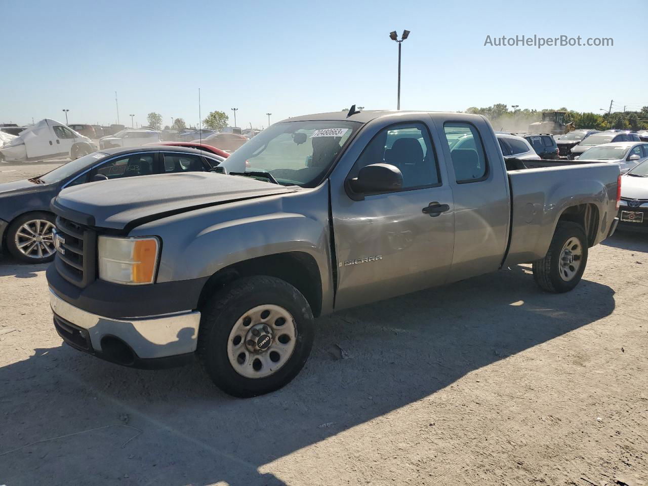 2008 Gmc Sierra C1500 Gray vin: 1GTEC19X18Z208575