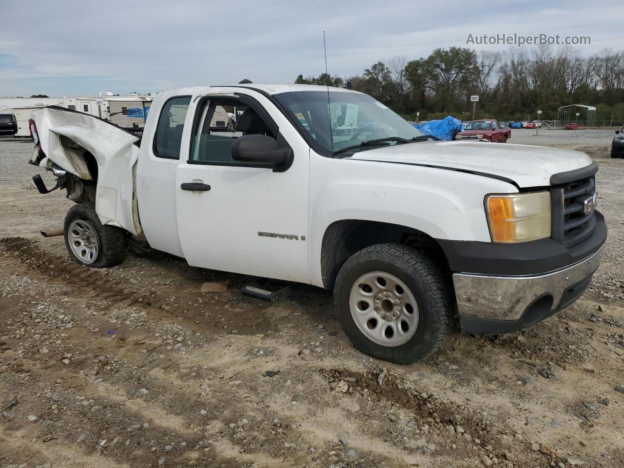 2008 Gmc Sierra C1500 White vin: 1GTEC19X98Z147542