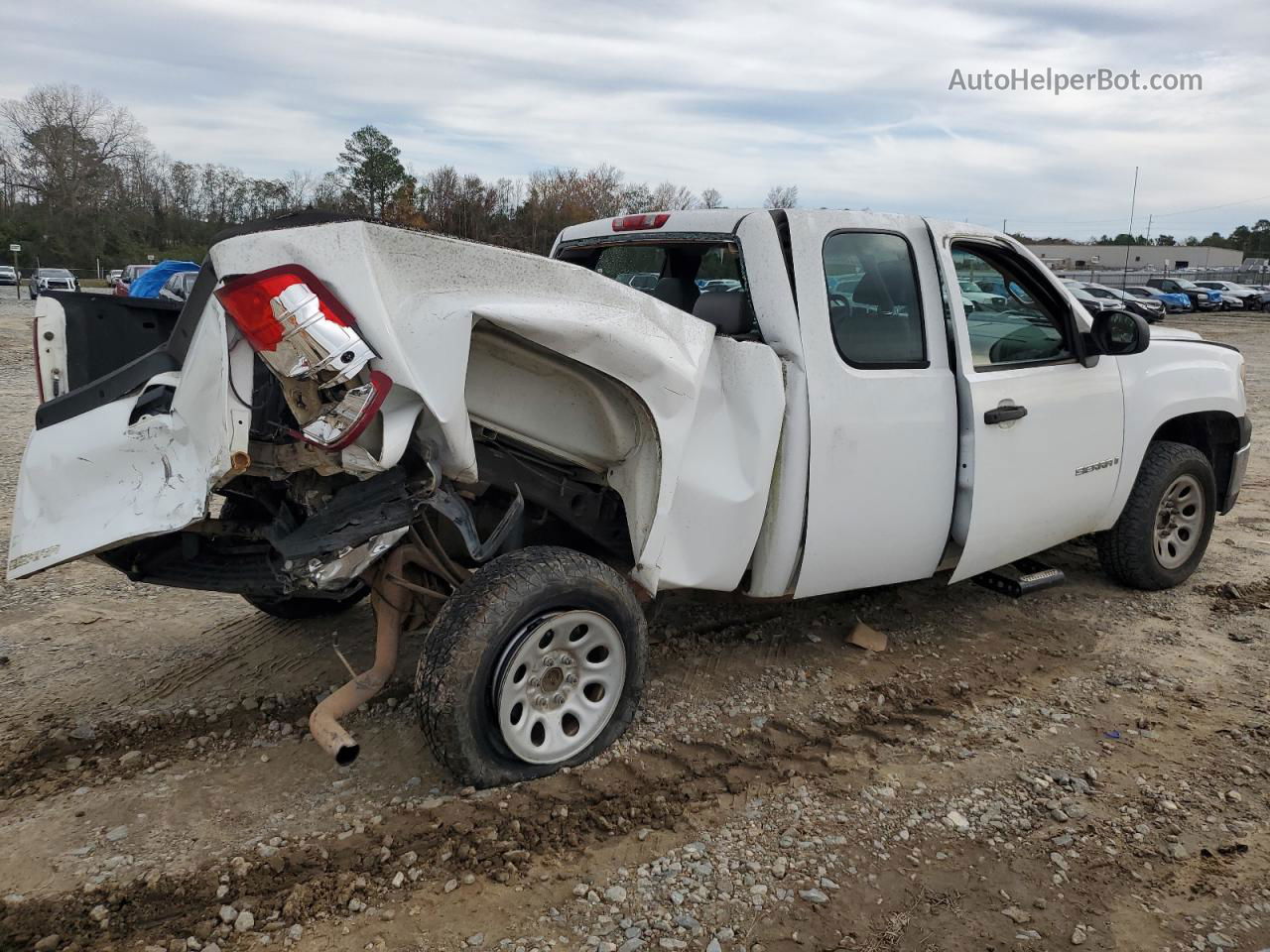 2008 Gmc Sierra C1500 White vin: 1GTEC19X98Z147542