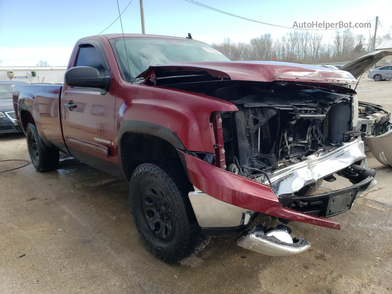 2008 Gmc Sierra K1500 Maroon vin: 1GTEK14058Z234979