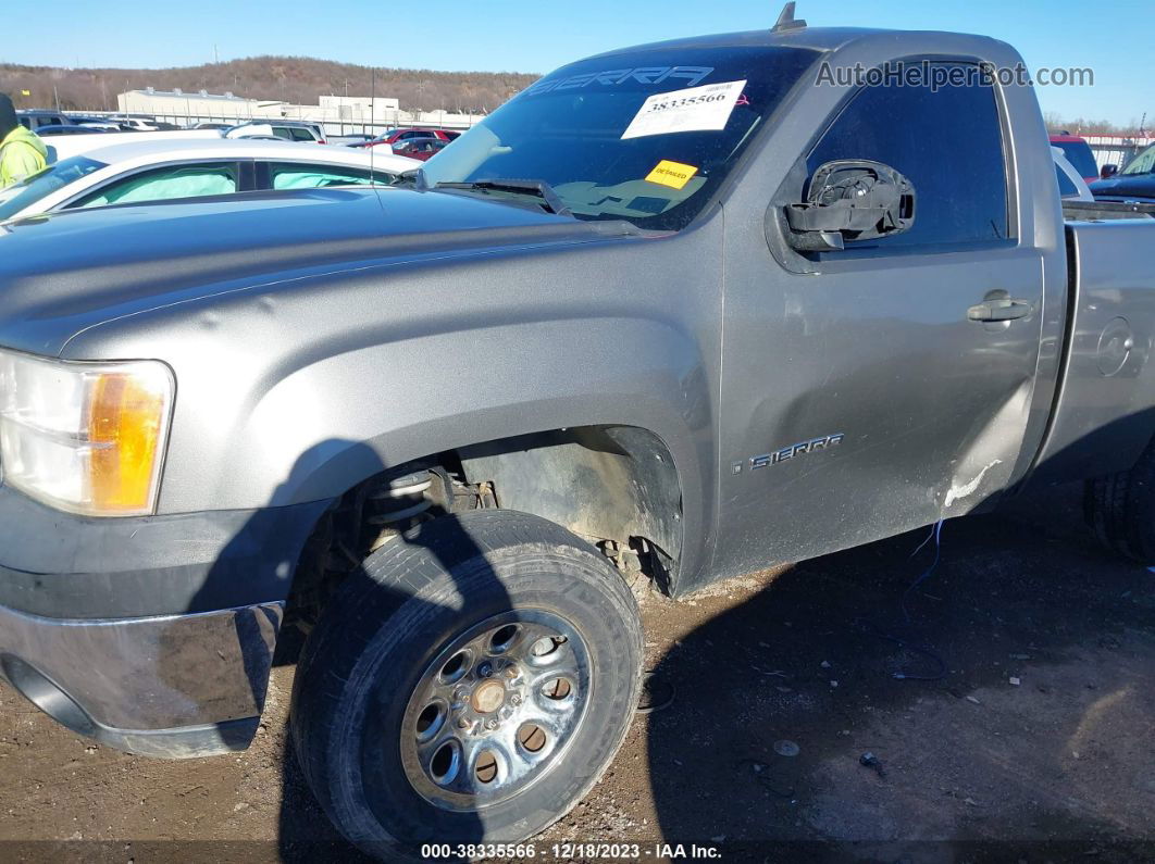 2008 Gmc Sierra 1500 Work Truck Gray vin: 1GTEK14C18Z123260