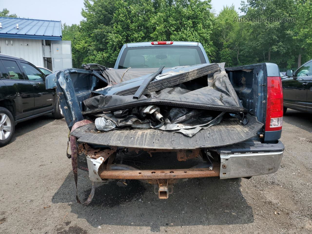 2008 Gmc Sierra K1500 Blue vin: 1GTEK14C58E155782