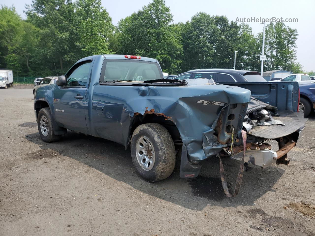 2008 Gmc Sierra K1500 Blue vin: 1GTEK14C58E155782