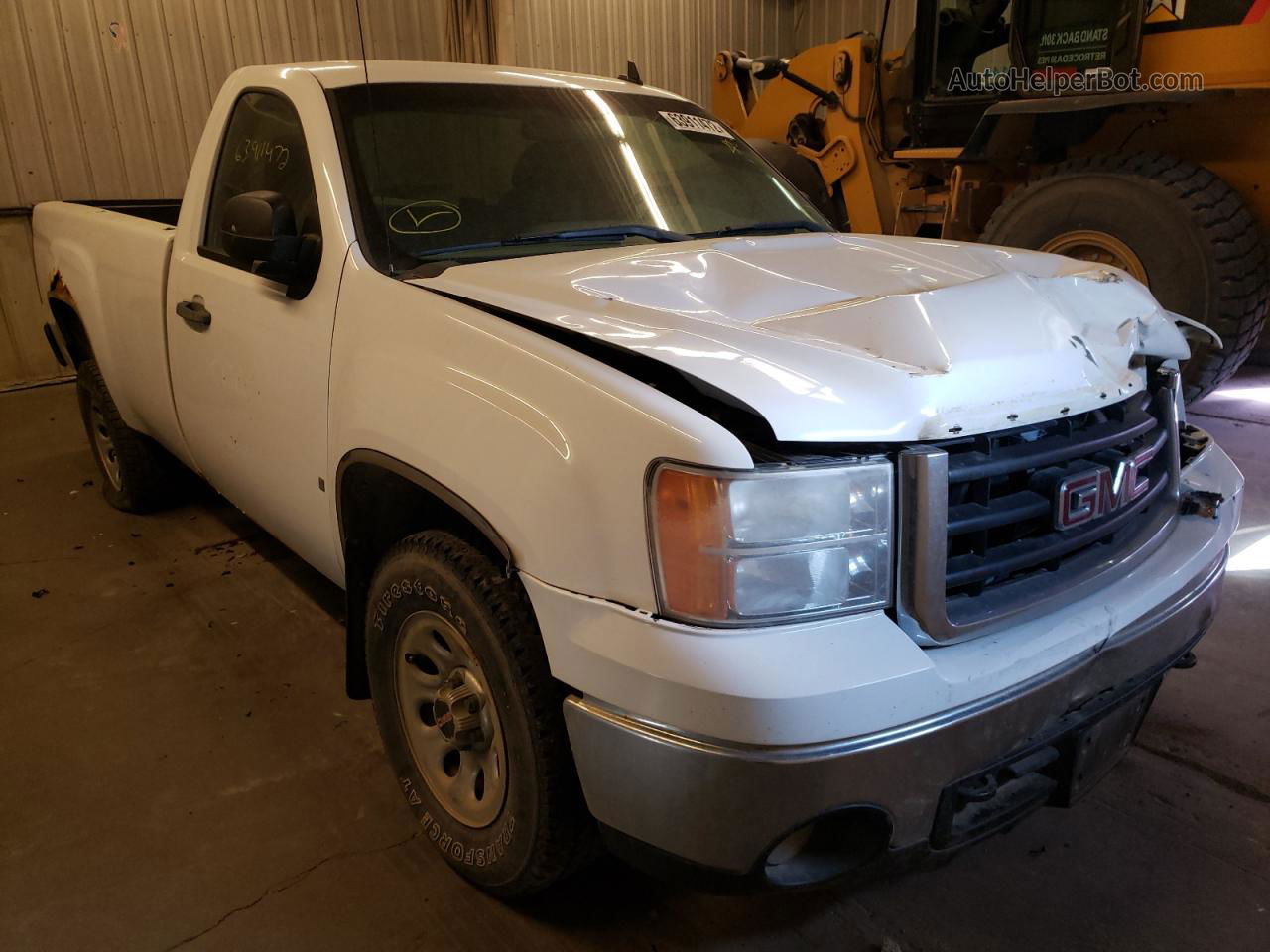 2008 Gmc Sierra K1500 White vin: 1GTEK14C98Z330933