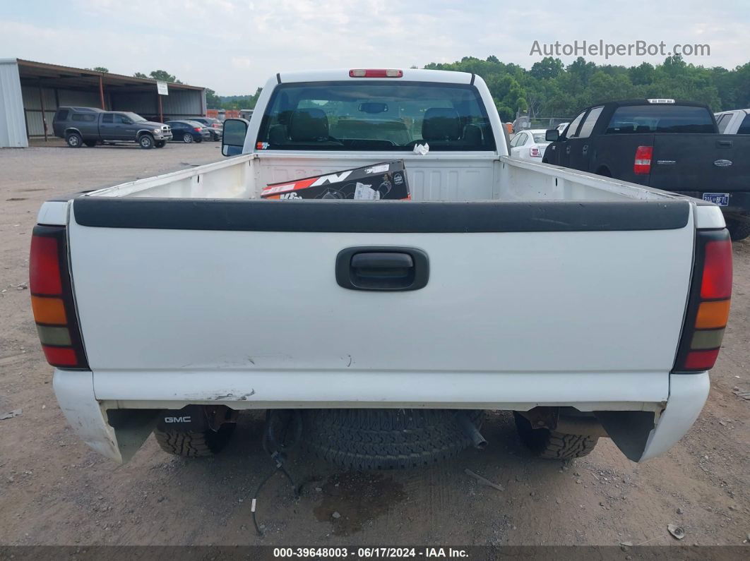 2007 Gmc Sierra 1500 Classic Work Truck White vin: 1GTEK14X27Z122510