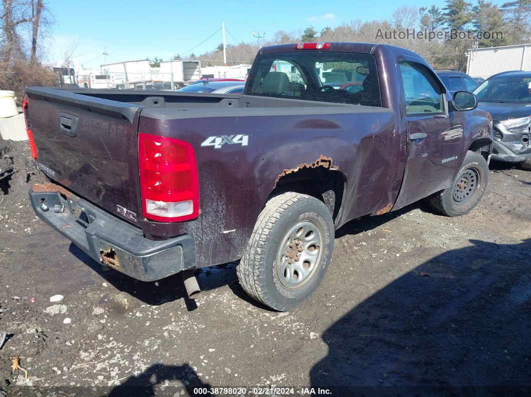 2008 Gmc Sierra 1500 Work Truck Темно-бордовый vin: 1GTEK14X98Z222976