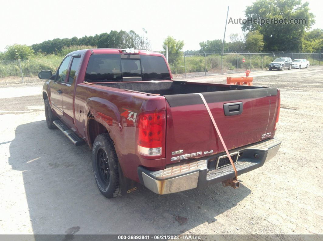 2007 Gmc Sierra 1500 Sle1 Red vin: 1GTEK19017Z550516