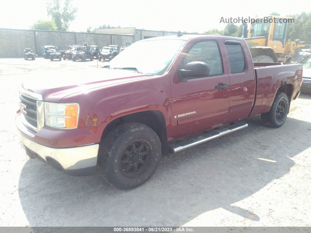 2007 Gmc Sierra 1500 Sle1 Red vin: 1GTEK19017Z550516