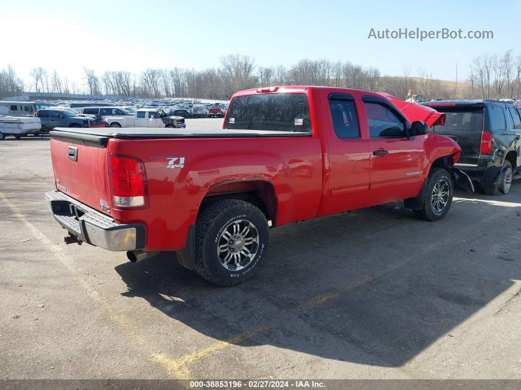 2007 Gmc Sierra 1500 Sle1 Red vin: 1GTEK19037E601893