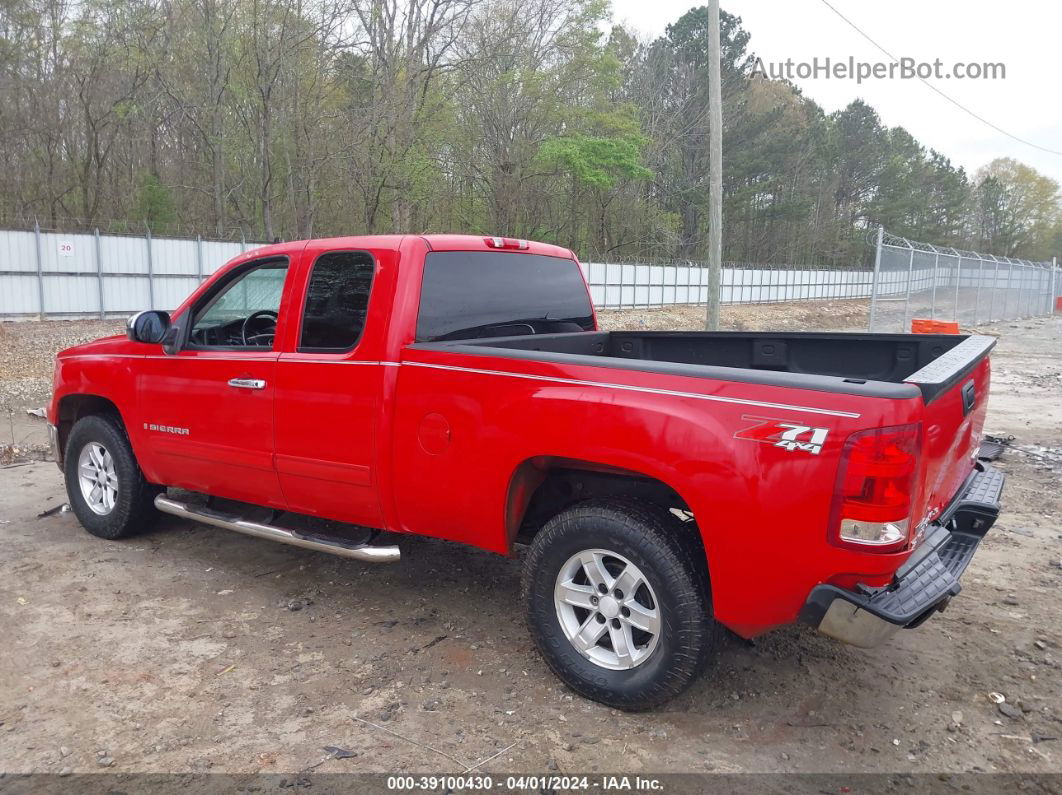 2008 Gmc Sierra 1500 Sle1 Red vin: 1GTEK19038Z163841