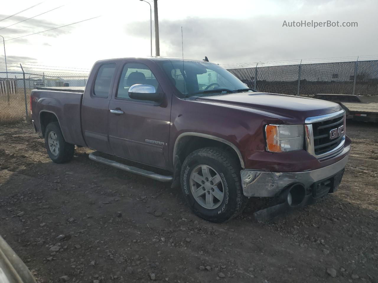 2008 Gmc Sierra K1500 Бордовый vin: 1GTEK19038Z270923