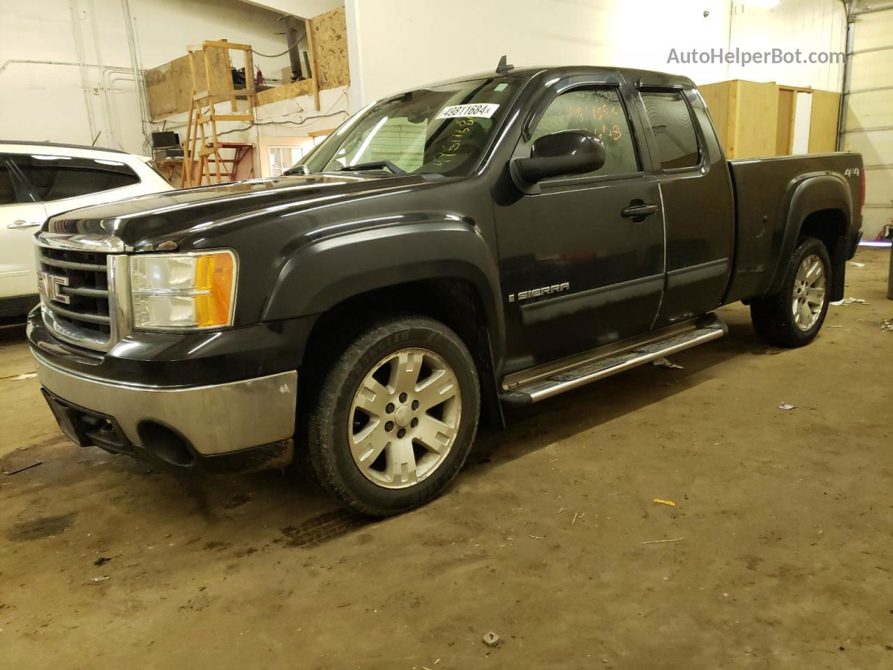 2008 Gmc Sierra K1500 Black vin: 1GTEK19078Z110592