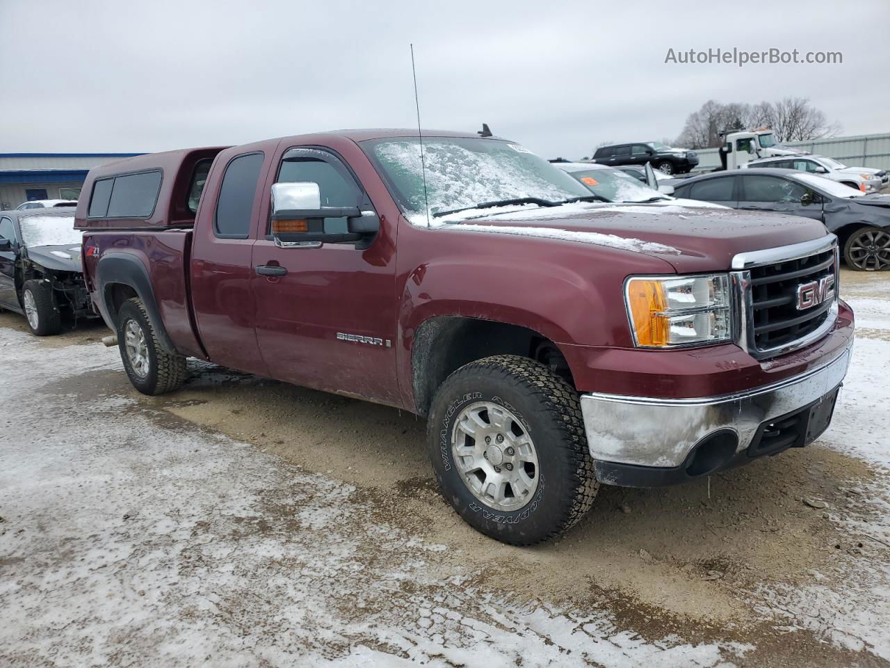 2008 Gmc Sierra K1500 Maroon vin: 1GTEK19088Z207364