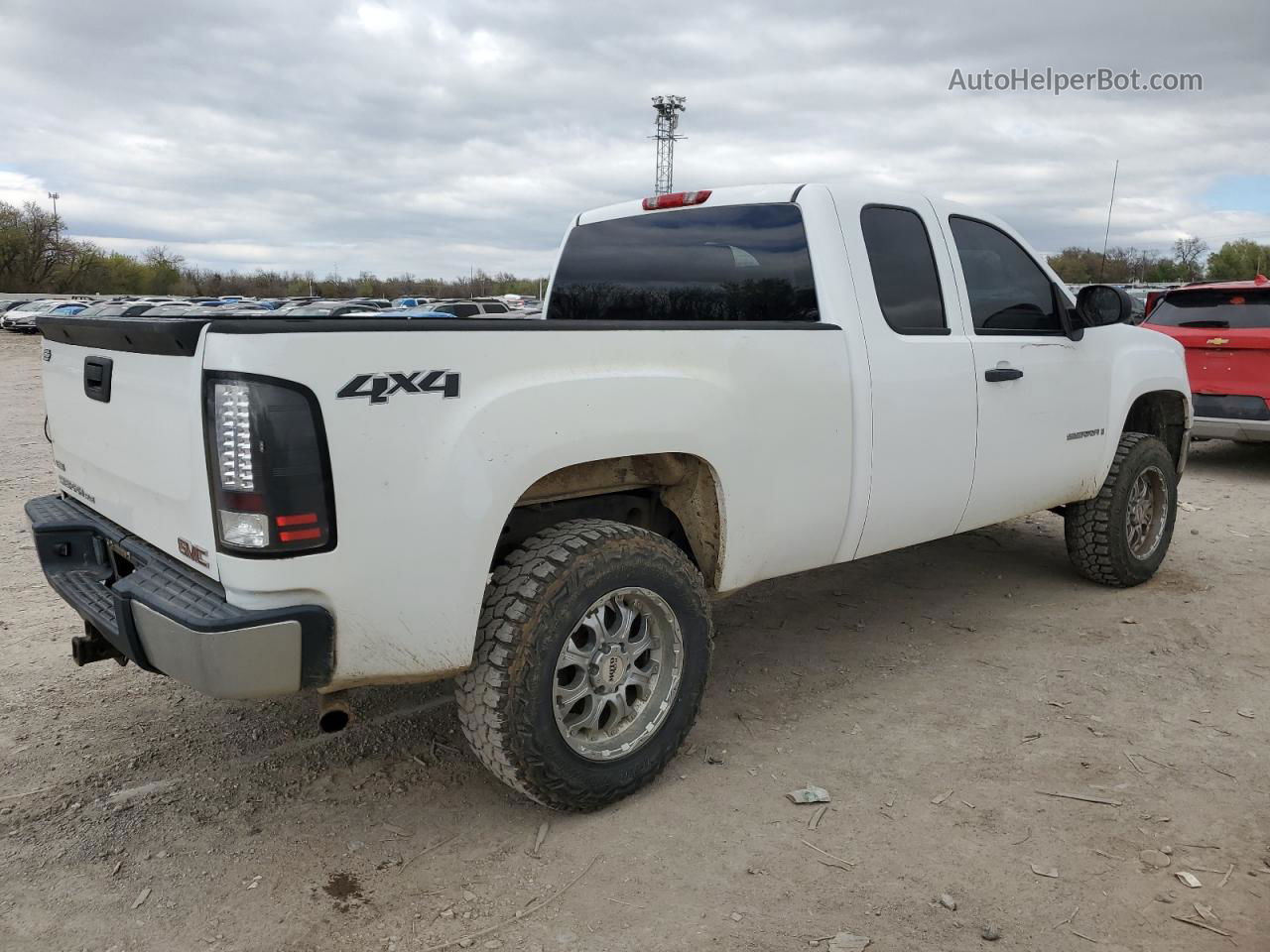 2008 Gmc Sierra K1500 White vin: 1GTEK190X8Z262074