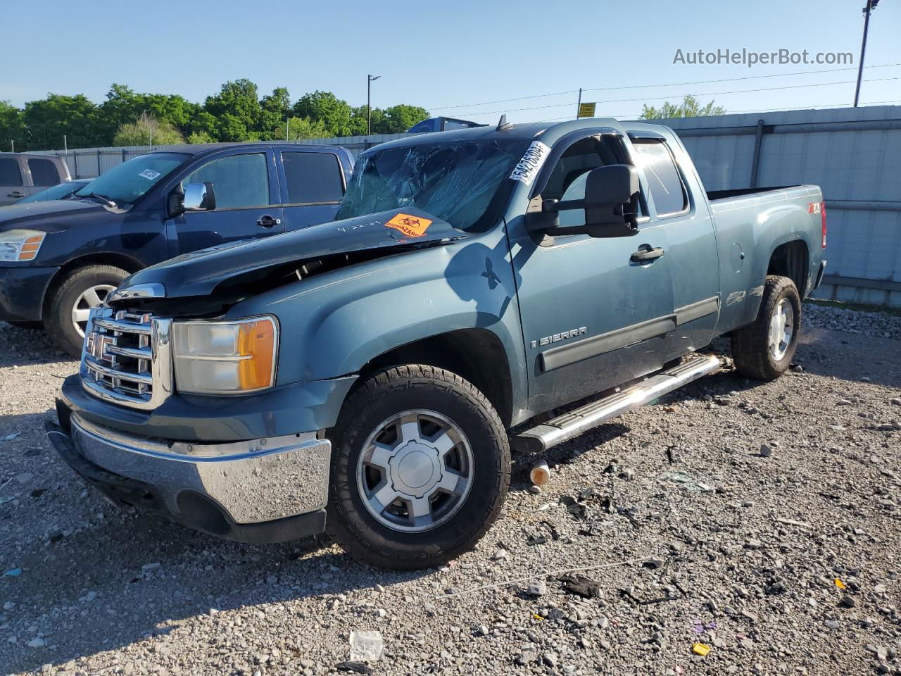 2007 Gmc New Sierra K1500 Blue vin: 1GTEK19J17Z545664