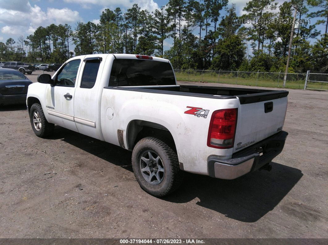 2007 Gmc Sierra 1500 Sle1 White vin: 1GTEK19J27Z590466