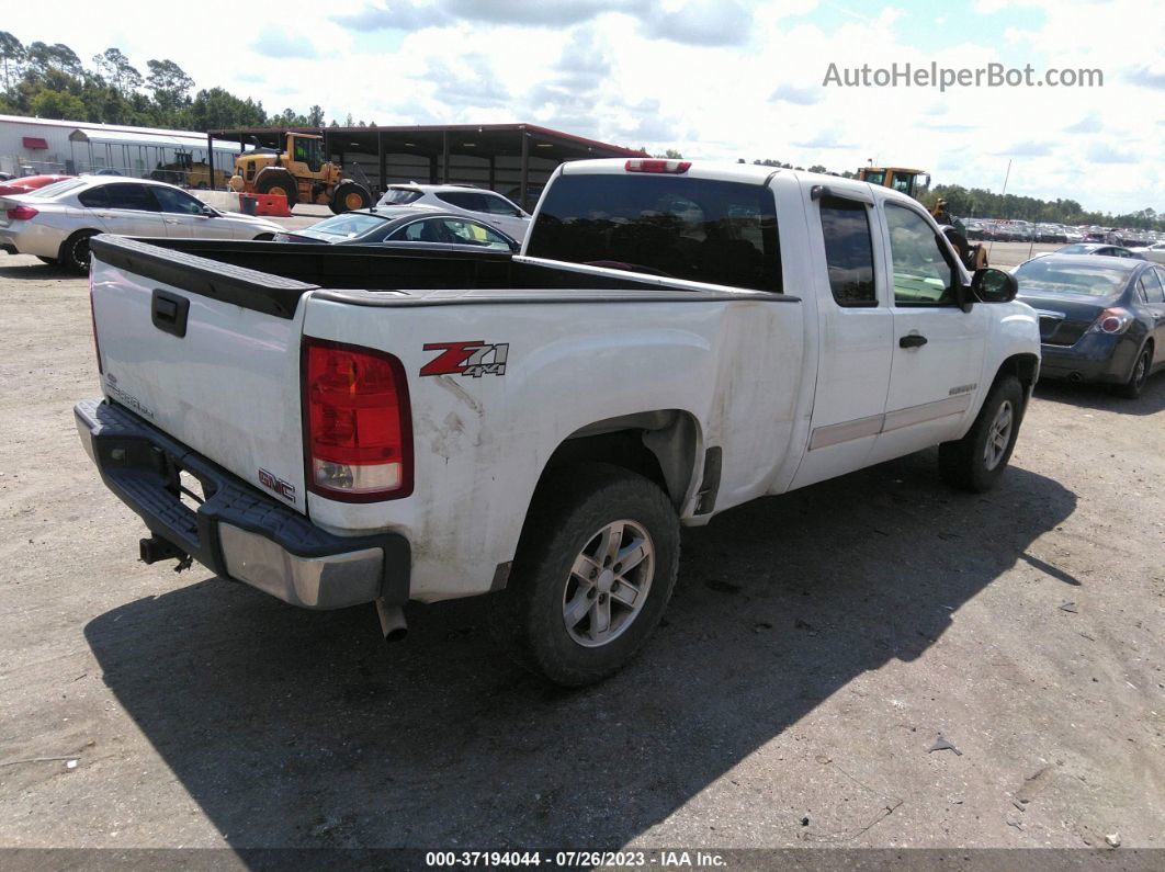 2007 Gmc Sierra 1500 Sle1 Белый vin: 1GTEK19J27Z590466