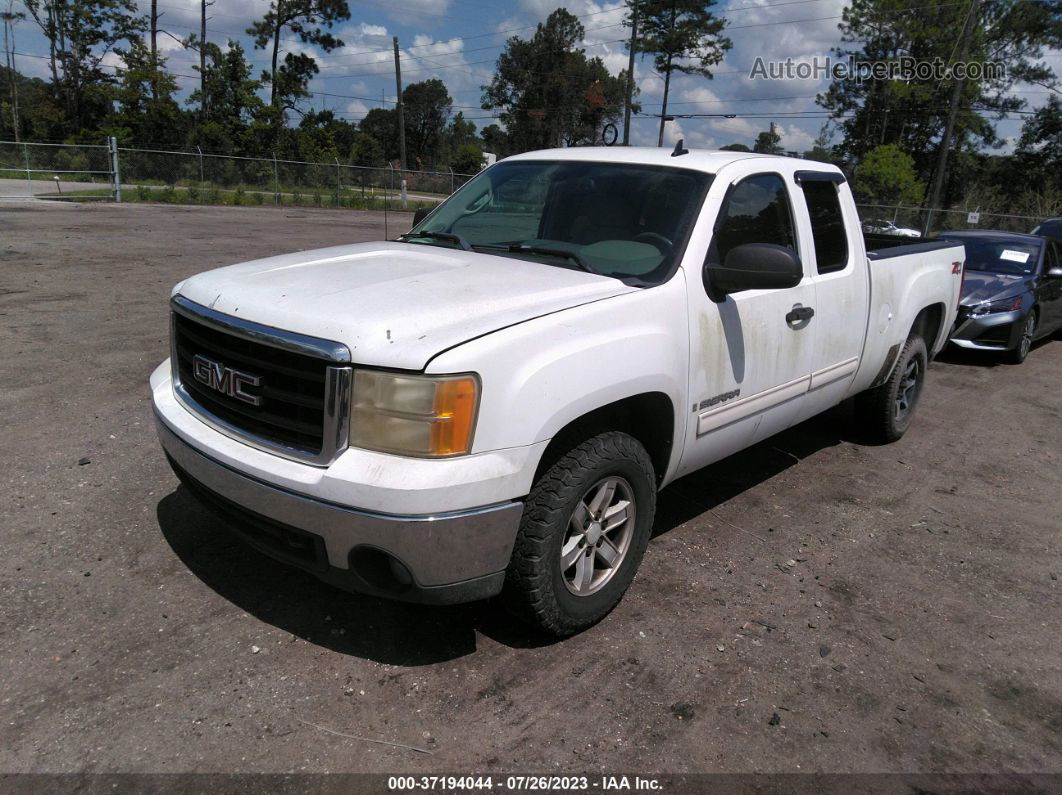 2007 Gmc Sierra 1500 Sle1 White vin: 1GTEK19J27Z590466