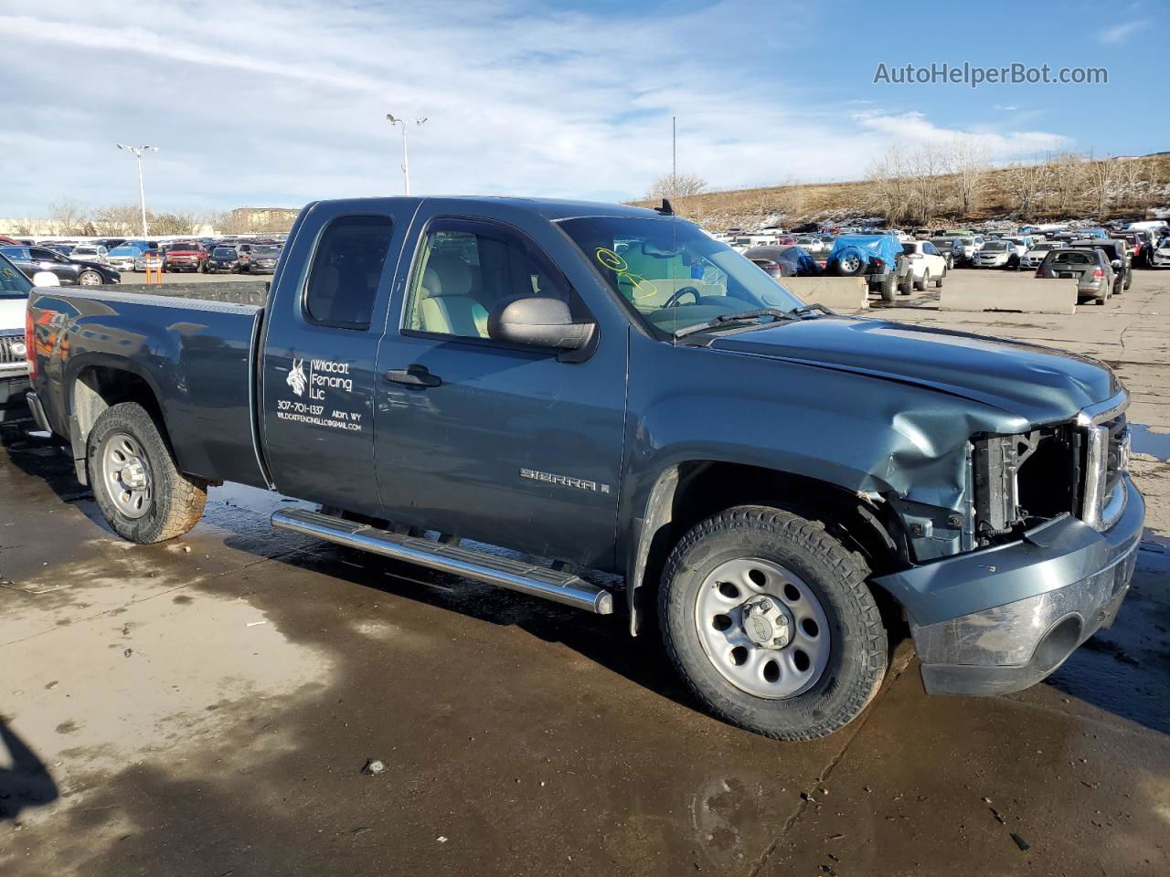 2008 Gmc Sierra K1500 Blue vin: 1GTEK19J28Z190585