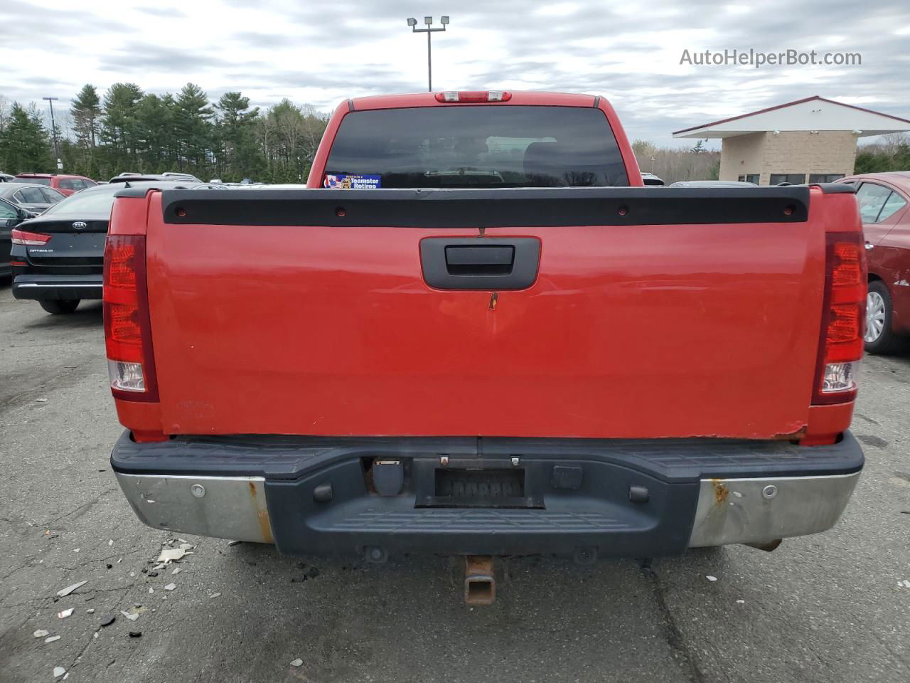 2008 Gmc Sierra K1500 Red vin: 1GTEK19J68Z104825