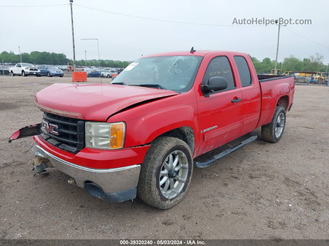 2008 Gmc Sierra 1500 Sle1 Red vin: 1GTEK19J68Z168735