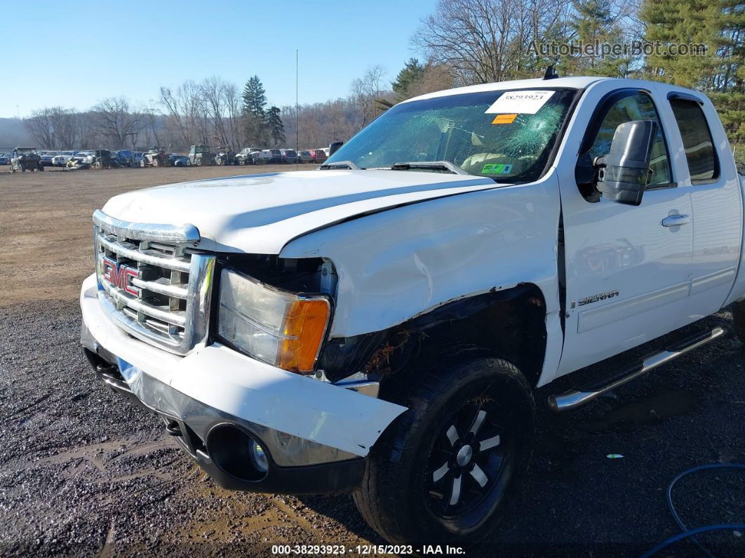 2008 Gmc Sierra 1500 Slt White vin: 1GTEK19J68Z251193