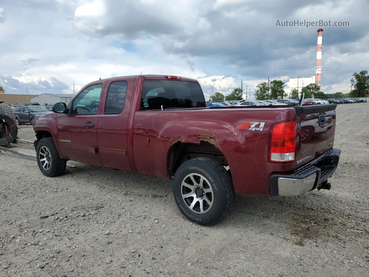 2008 Gmc Sierra K1500 Red vin: 1GTEK19J88Z128530