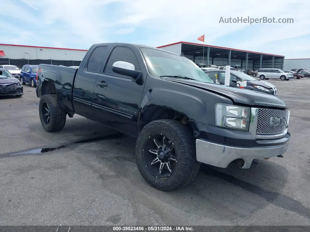 2007 Gmc Sierra 1500 Sle1 Black vin: 1GTEK19J97Z636312