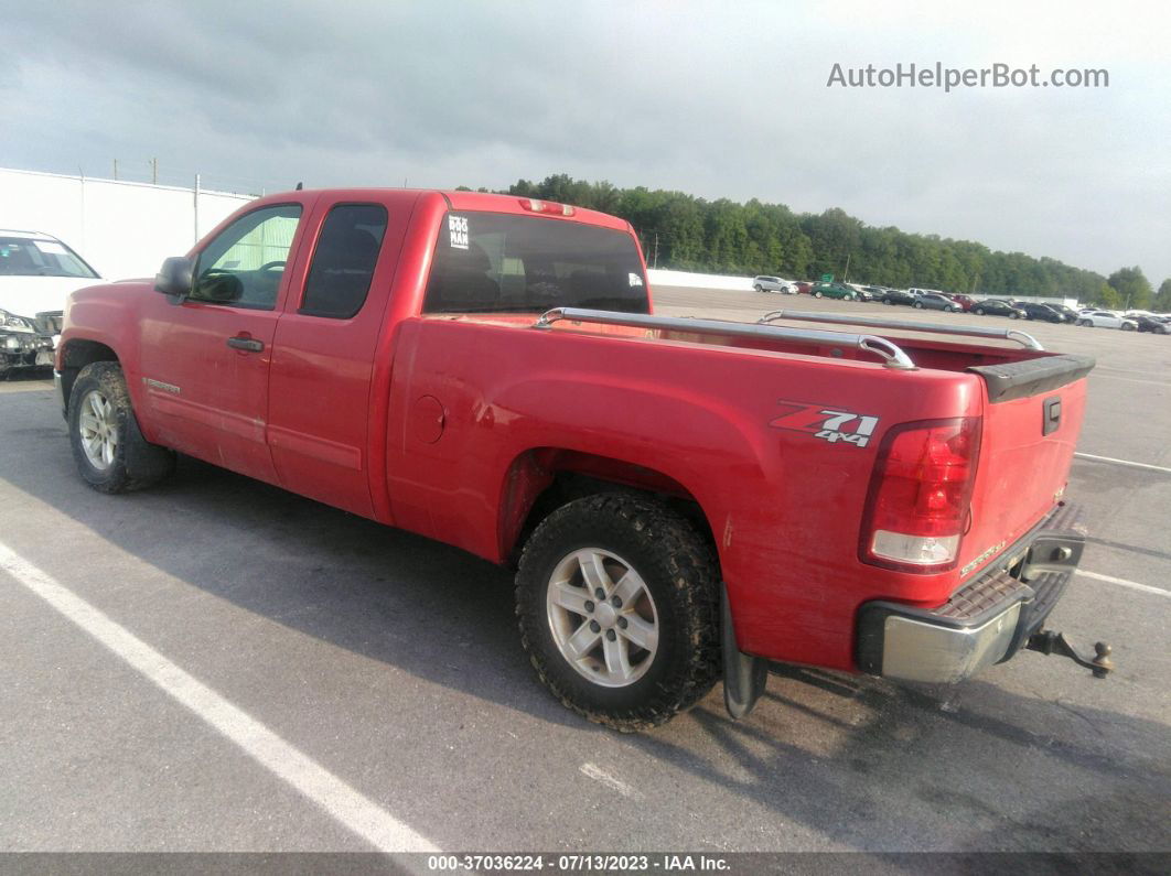 2008 Gmc Sierra 1500 Sle1 Red vin: 1GTEK19J98Z148897