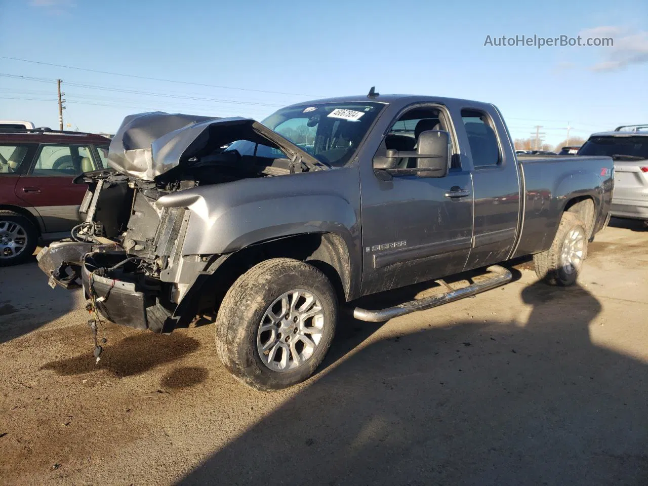 2008 Gmc Sierra K1500 Gray vin: 1GTEK19J98Z306946