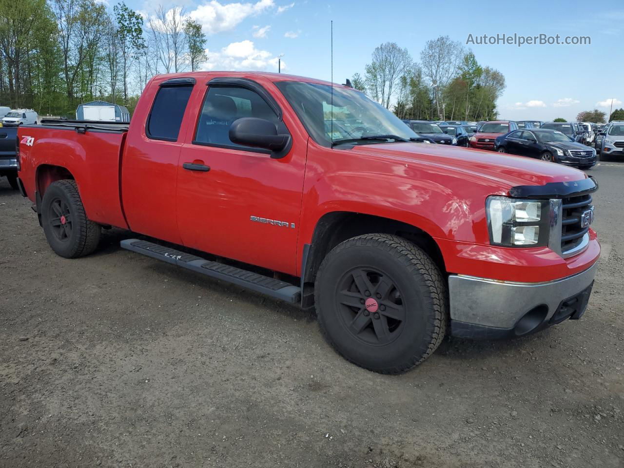 2008 Gmc Sierra K1500 Red vin: 1GTEK19J98Z311905