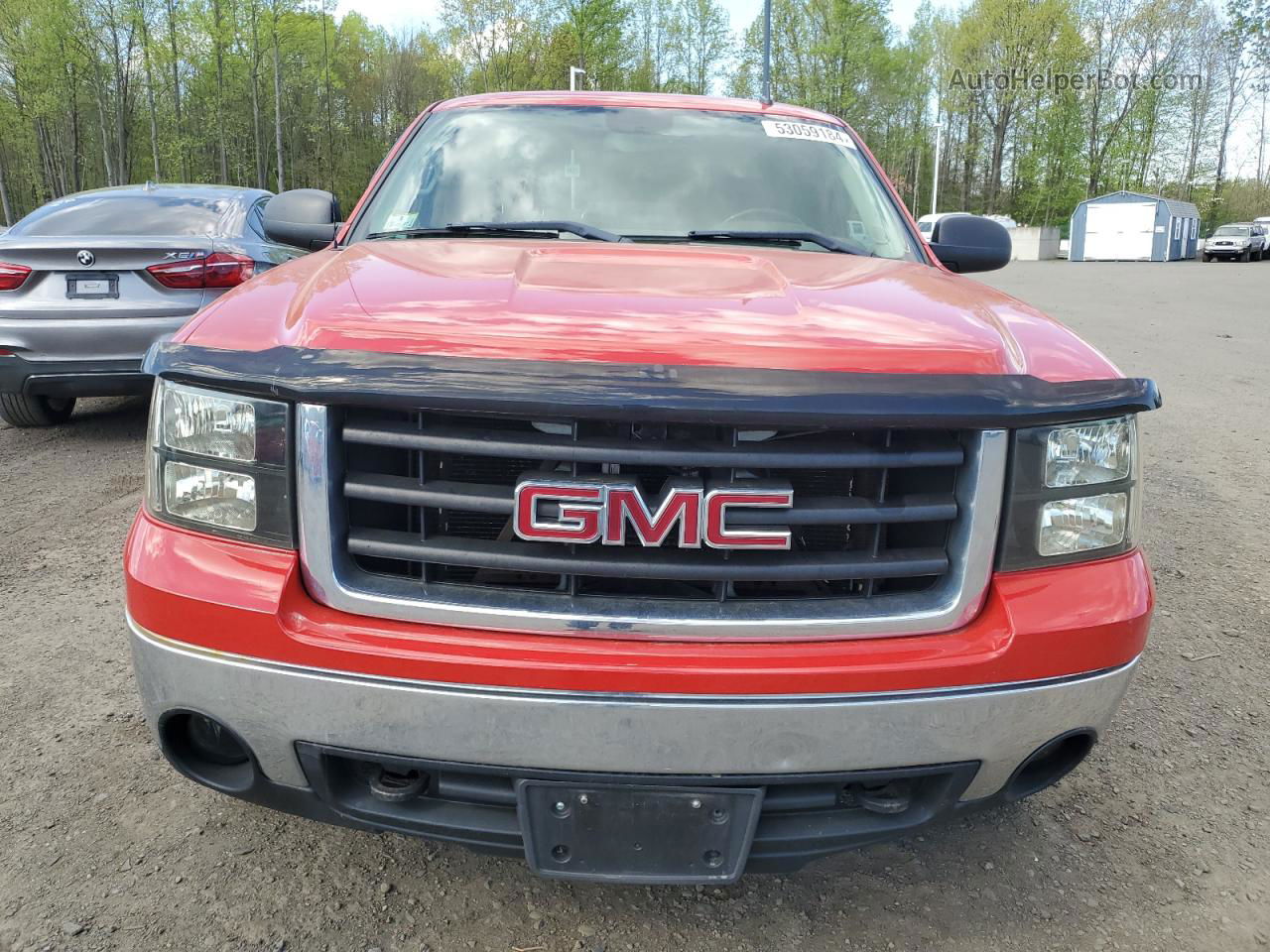 2008 Gmc Sierra K1500 Red vin: 1GTEK19J98Z311905