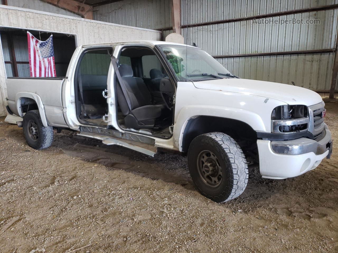 2007 Gmc Sierra C2500 Heavy Duty White vin: 1GTHC23D37F159302